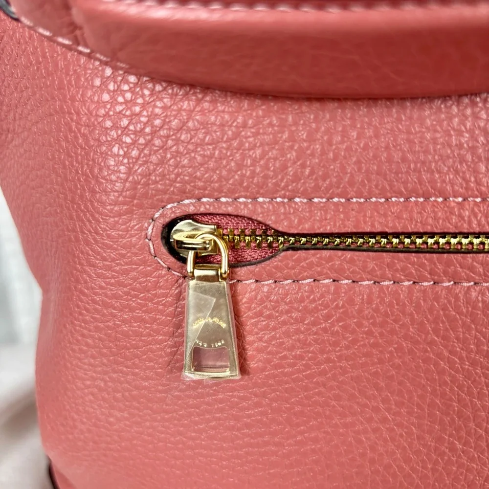 Coach‎ Abby Duffle Rose Petal Pink Pebbled Leather Shoulder Bag F31507 NEW